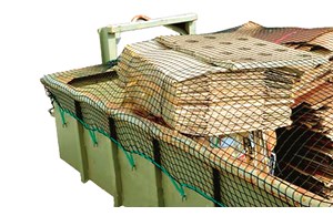 Ladungssicherungsnetz 3,5x6,0m grün