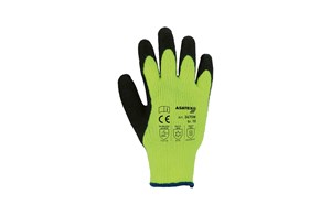 Winterhandschuh Strick Gr.10 gelb/schwarz