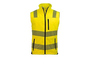 Prevent Warnschutz-Softshellweste gelb/schwarz Gr. XXL