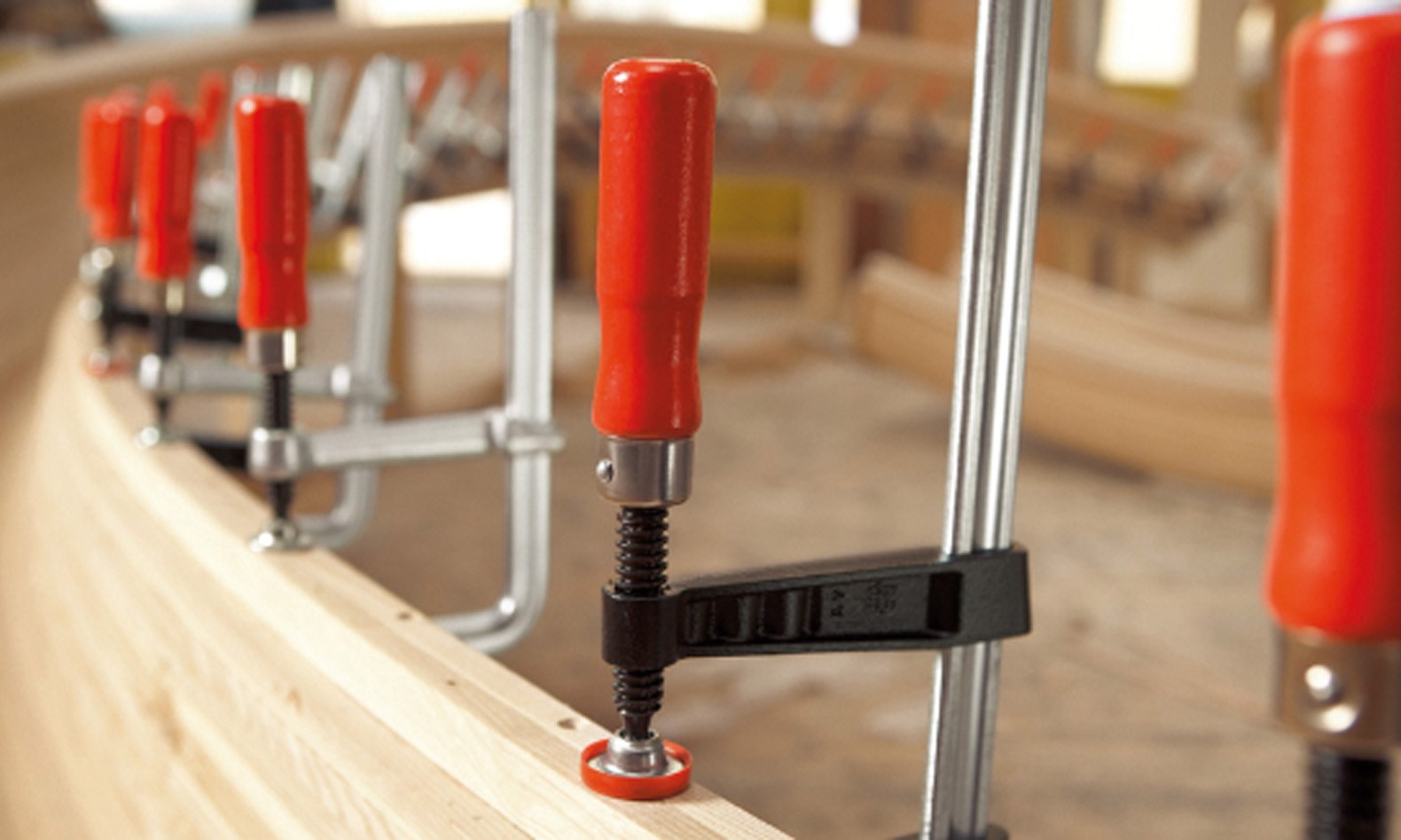 Bessey Spindel komplett mit Holzgriff