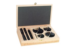 Scheibensenker-Set 10-tlg. 50-85mm Holzkassette