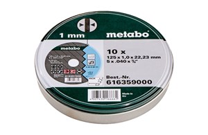 Metabo Trennscheibe Inox 125x1x22,23mm DoseVE=10 Promotion