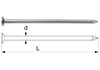 Drahtstift Senkkopf 4,2x120mm bl